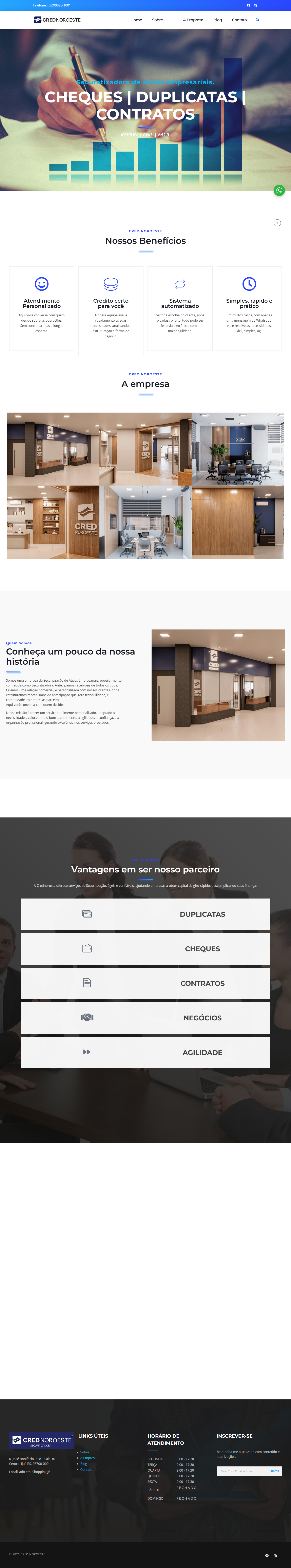 Credibilidade financeira traduzida em uma experiência digital clara e segura.